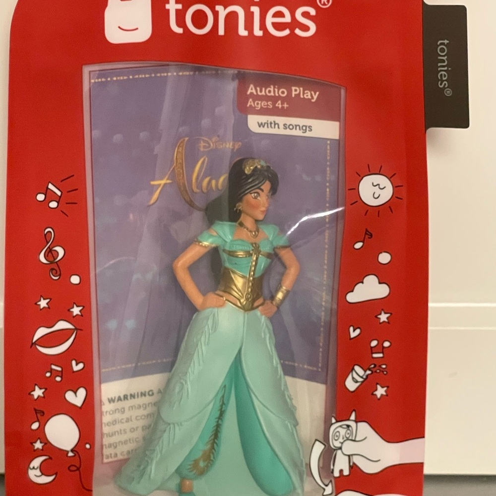 Tonies Disney Aladdin Jasmine Figurine - Turquoise/Gold Audio Character NIP